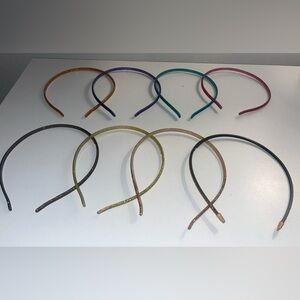 Lot of 8 sparkly headbands, rainbow colors​